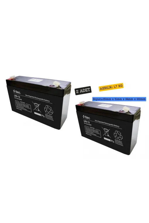 TTEC 6V 12Ah Akü TTEC 6V 12Ah Akü
